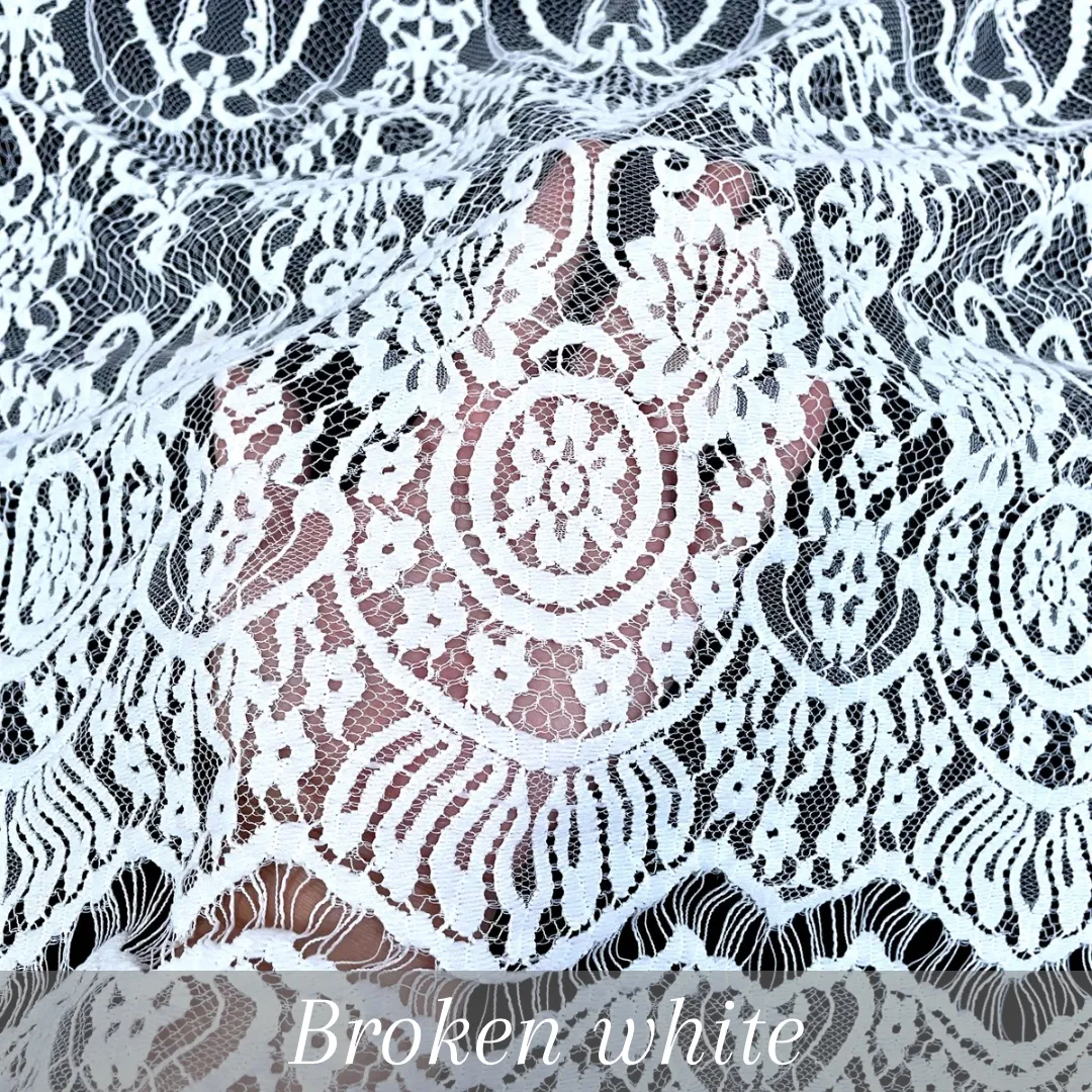 PANEL BRUKAT 2.7 M X 1.5 M KODE 4224 LIGHT GOLD — BRUKAT 3D FLAT LACE GRADE A thumbnail 8