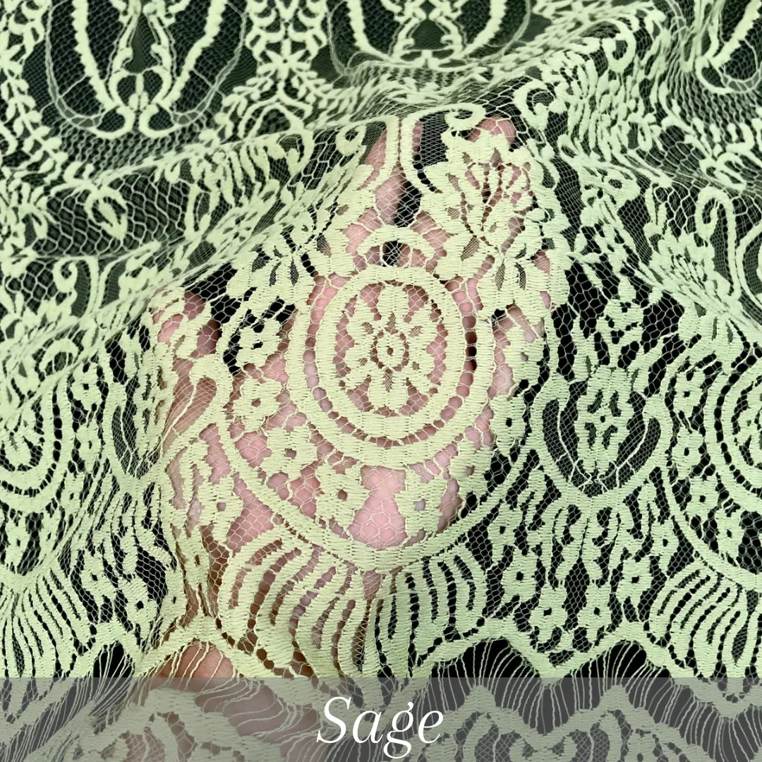 PANEL BRUKAT 2.7 M X 1.5 M KODE 4224 LIGHT GOLD — BRUKAT 3D FLAT LACE GRADE A thumbnail 10