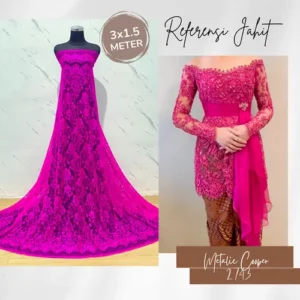 KAIN PANEL BRUKAT CORD LACE [KODE 2743]